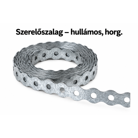 Szerelőszalag – hullámos, horg.