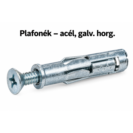 Plafonék – acél, galv. horg.