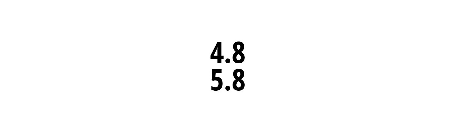 4.8 és 5.8 osztály
